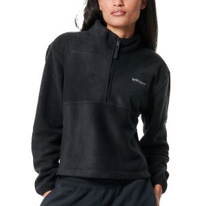 Body Action Half-Zip Polar Women's Longsleeve Fleece Top 061433-01-Black