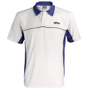 Topspin Men's Classic 10 Polo whitblue