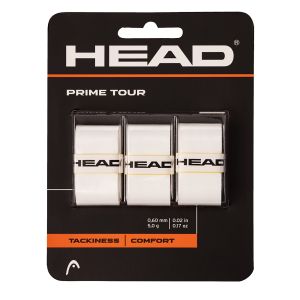 Head Prime Tour Tennis Overgrips x 3 285621-WH