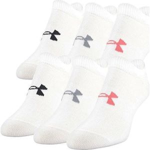 Under Armour Essential Women's No Show Sport Socks x 6 1332981-100