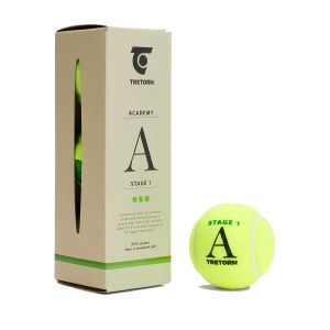 Tretorn Academy Green Junior Tennis Balls x 3 (NEW)