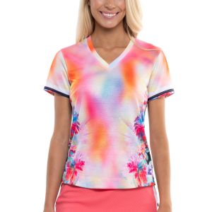 Lucky In Love Techno Tropic Short Sleeve Women's Top 