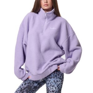 Body Action Oversized Sherpa-Fleece Women's Longsleeve Top