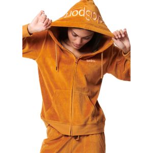 Body Action Velour Hoodie Women's Jacket